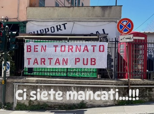 Il Tartan Pub di via Invrea riapre dopo il tragico incendio dello scorso ottobre