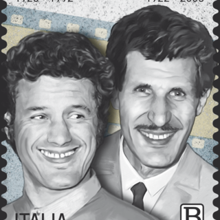 Franco Franchi e Ciccio Ingrassia e  Macario sui nuovi francobolli di Poste Italiane dedicati al mondo dello spettacolo