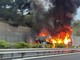 Tir a fuoco sulla A10: autostrada riaperta ma ancora lunghe code