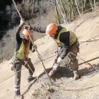 Frana in val d’Aveto, Anas impegnata nel ripristino della scarpata (Video)