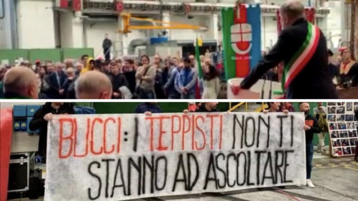 Ansaldo, Bucci contestato durante la cerimonia del 25 aprile