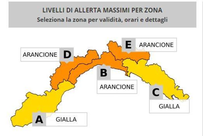 Meteo, emanata allerta per neve anche nel genovese