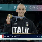 Alice D'Amato è medaglia a d'oro alle Olimpiadi