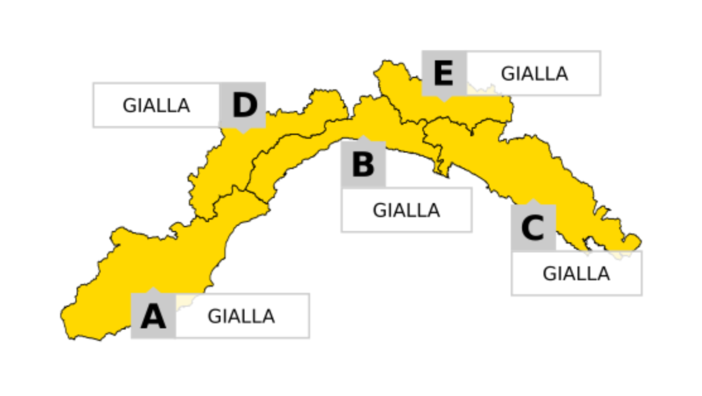 Pioggia e neve in arrivo, su tutta la Liguria scatta l'allerta gialla