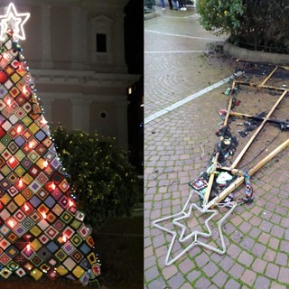 Pegli, l’albero di Natale dell’Immacolata ripristinato a tempo di record