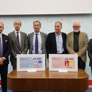 Basko consegna 35.000 euro al Gaslini e 40.000 euro al San Martino per il miglioramento ospedaliero e la ricerca scientifica