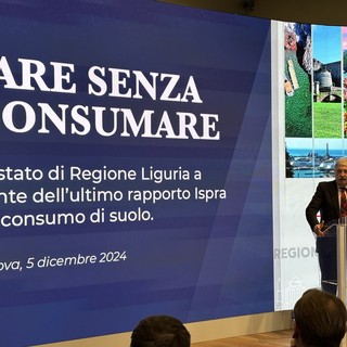 Consumo del suolo, nel 2023 la Liguria ha perso ventotto ettari ma è la seconda regione più virtuosa in Italia. Bucci: “Non siamo quelli dello ‘zero cemento’, ma degli interventi necessari”