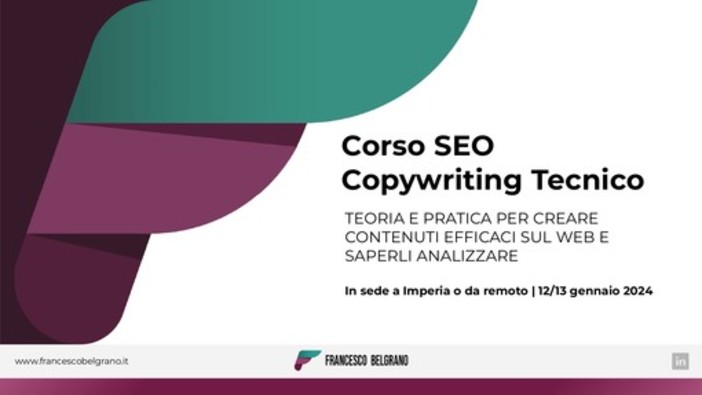 Corso di SEO Copywriting: impara da un esperto le tecniche per migliorare la tua visibilità online!