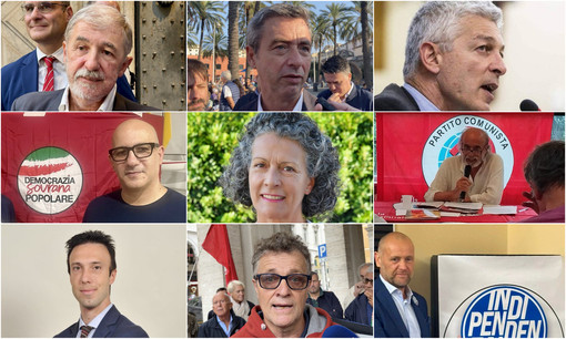 I nove candidati alla presidenza di Regione Liguria