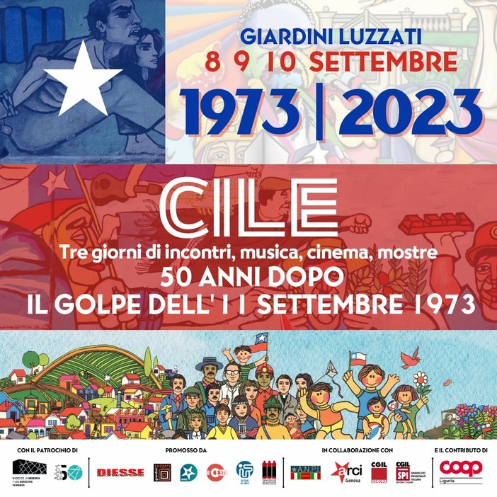 Cile 1973-2023. 50 anni dopo il golpe dell'11 settembre, ai Luzzati tre giorni per raccontare il golpe cileno