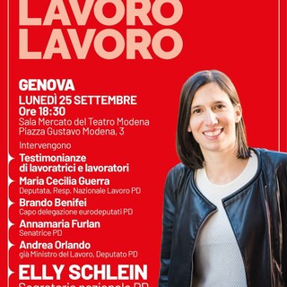 Lavoro, lunedì Elly Schlein a Genova per chiudere la mobilitazione del Pd sul salario minimo