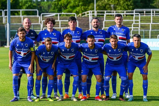 L'undici titolare sceso in campo contro la BFC Dynamo (foto dalla pagina Facebook U.C. Sampdoria)