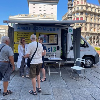 Estate sicura 2023, in piazza De Ferrari l’Ambulatorio mobile Asl3