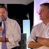 Festa della Lega ad Arenzano, Matteo Salvini: “La Gronda? È in cima alle priorità, ma il progetto va aggiornato”