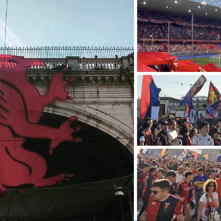 Genoa in Serie A, le immagini della festa allo stadio e per le vie della città (Foto e Video)