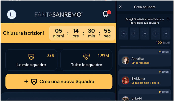 Al FantaSanremo si gioca con una app tutta genovese: l'ha inventata il team di Appfactory