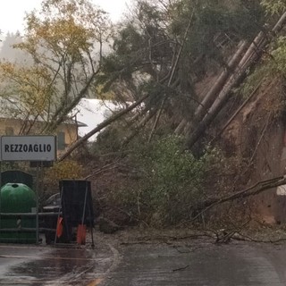 Frana a Rezzoaglio, aperto un varco nella strada statale 586 per i mezzi di soccorso