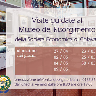 Società Economica di Chiavari: aperte le visite guidate al Museo del Risorgimento