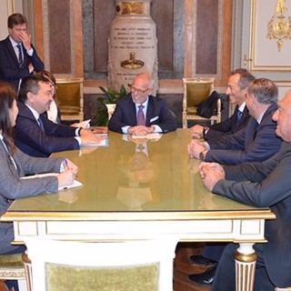 L’ambasciatore del Kazakhstan, Sergey Nurtayev, in visita a Genova