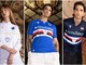 Le nuove maglie della Sampdoria (foto dalla pagina Facebook ufficiale del club)