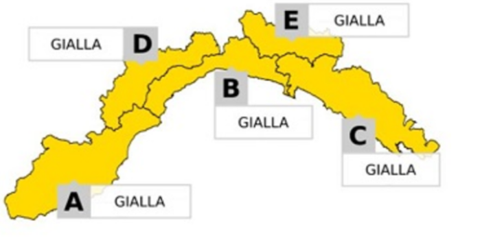 Maltempo, è scattata l'allerta gialla per temporali