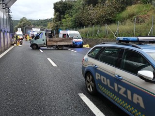 L'incidente di questa mattina in A10