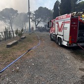 Vasto incendio sul Monte Moro, in azione i Vigili del Fuoco