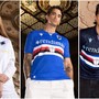 Le nuove maglie della Sampdoria (foto dalla pagina Facebook ufficiale del club)