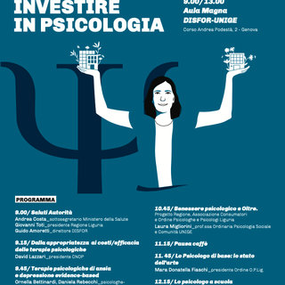 “Perché serve investire in psicologia”, venerdì 8 aprile il convegno dell'Ordine degli Psicologi