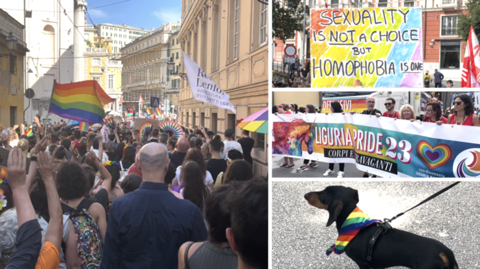 Liguria Pride, un fiume di persone invade Genova: “Corpi Extravaganti” (Foto e Video)