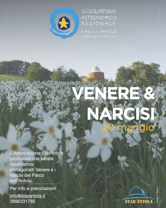 “Venere &amp; Narcisi”, al parco dell'Antola uno speciale appuntamento sabato 20 maggio