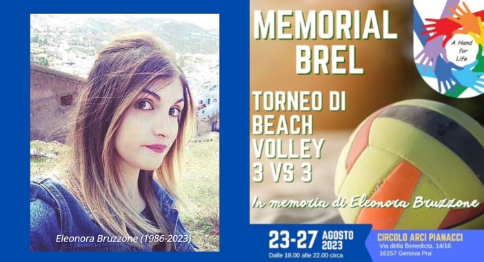 Tutto pronto per il “Memorial BrEl”, torneo di beach volley  nel ricordo di Eleonora Bruzzone