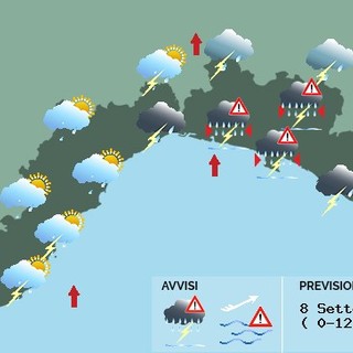 Meteo: una giornata di temporali, grandine, venti forti e possibili nubifragi