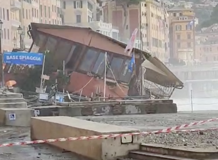 Camogli, amianto nel ristorante crollato per la mareggiata: al via la bonifica