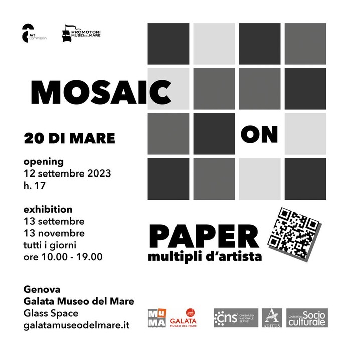 ‘Mosaic on Paper - 20 di mare’, al Galata la mostra collettiva in un nuovo spazio del museo