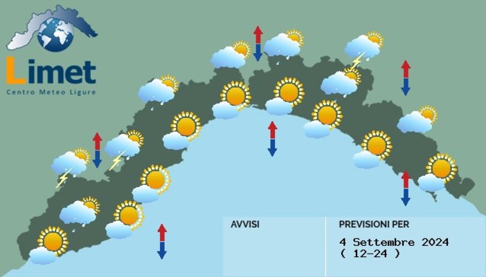 Meteo: cielo sereno al mattino, poi arriveranno i temporali anche sulla costa