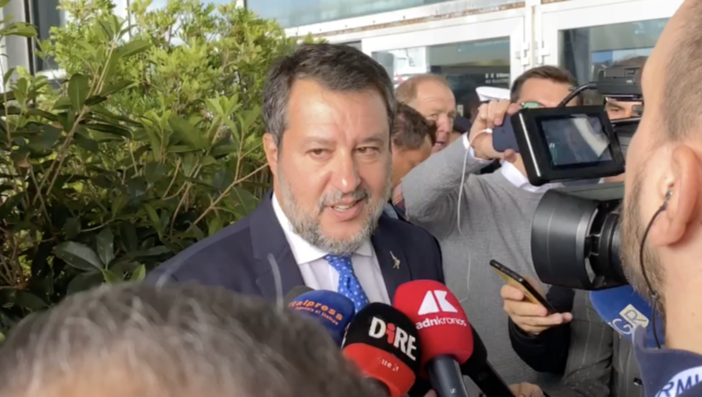 Matteo Salvini al Salone Nautico