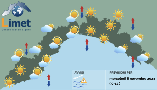 Meteo, giornata prevalentemente soleggiata in Liguria