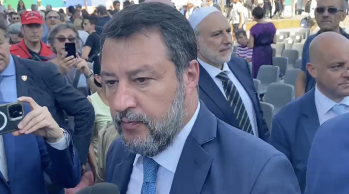 Ponte Morandi, Salvini al termine della commemorazione: “Qualcuno non ha fatto quel che doveva” (Video)