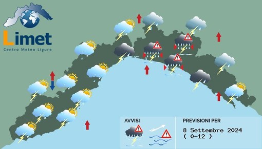 Meteo: una giornata di temporali, grandine, venti forti e possibili nubifragi