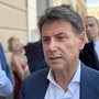 Giuseppe Conte (M5S) in piazza De Ferrari per la manifestazione del Campo Largo