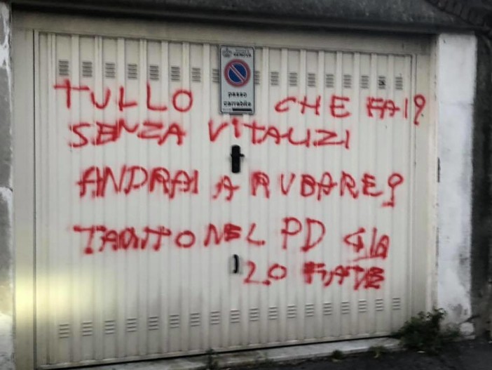 Atto vandalico ai danni di Tullo (Pd): &quot;Non ho paura e mi guardo allo specchio serenamente&quot;