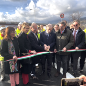 Inaugurato il cavalcavia su via Siffredi, un nuovo collegamento con l’aeroporto (Video)