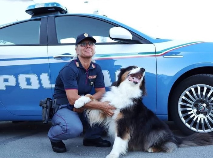 Prestarono servizio tra le rovine del Ponte Morandi, premiati il cane poliziotto genovese Night Spirit e la sua conduttrice