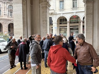 Le immagini della presentazione in piazza De Ferrari