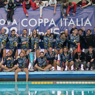 La Pro Recco nel giorno in cui ha vinto la Coppa Italia