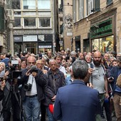 Andrea Orlando in piazza Campetto