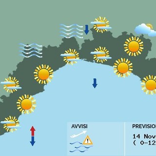 Meteo: temperature in diminuzione e raffiche fino settanta chilometri orari