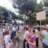 “Giù le mani dagli alberi”, il presidio davanti a Brignole contro il taglio dei pini previsto da Aster stanotte