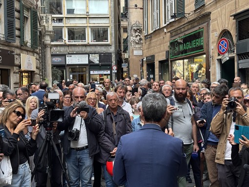 Andrea Orlando in piazza Campetto